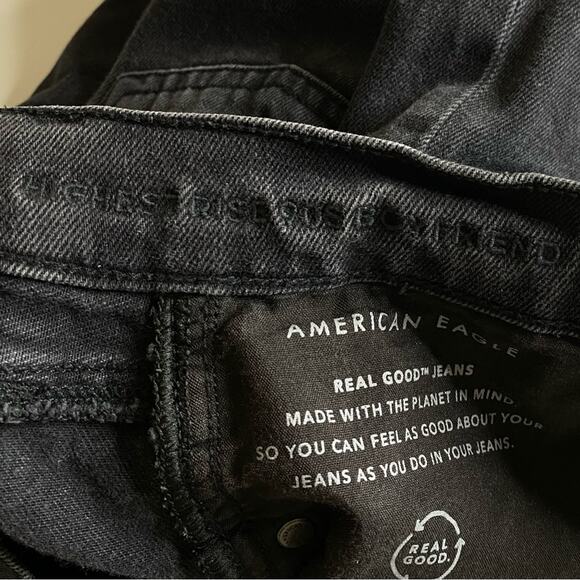 American Eagle Highest Rise 90s Boyfriend Distressed Jeans Denim Pants Womens 10 - Picture 10 of 11